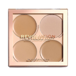 REVOLUTION MAKEUP Палетка для макияжа консилеры и фиксирующая Пудра Matte Base Concealer Kit